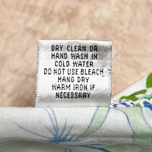 Vintage 90s Paradiso Patchwork Tropical Fish Print Beaded Button Up Shirt Beach - Picture 6 of 7